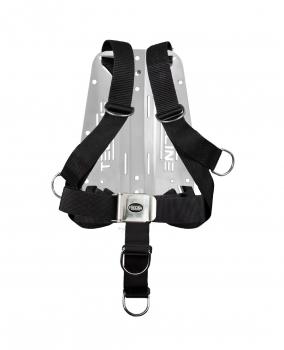 Tecline Harness Comfort Eco with 3mm aluminum backplate - movable D-rings